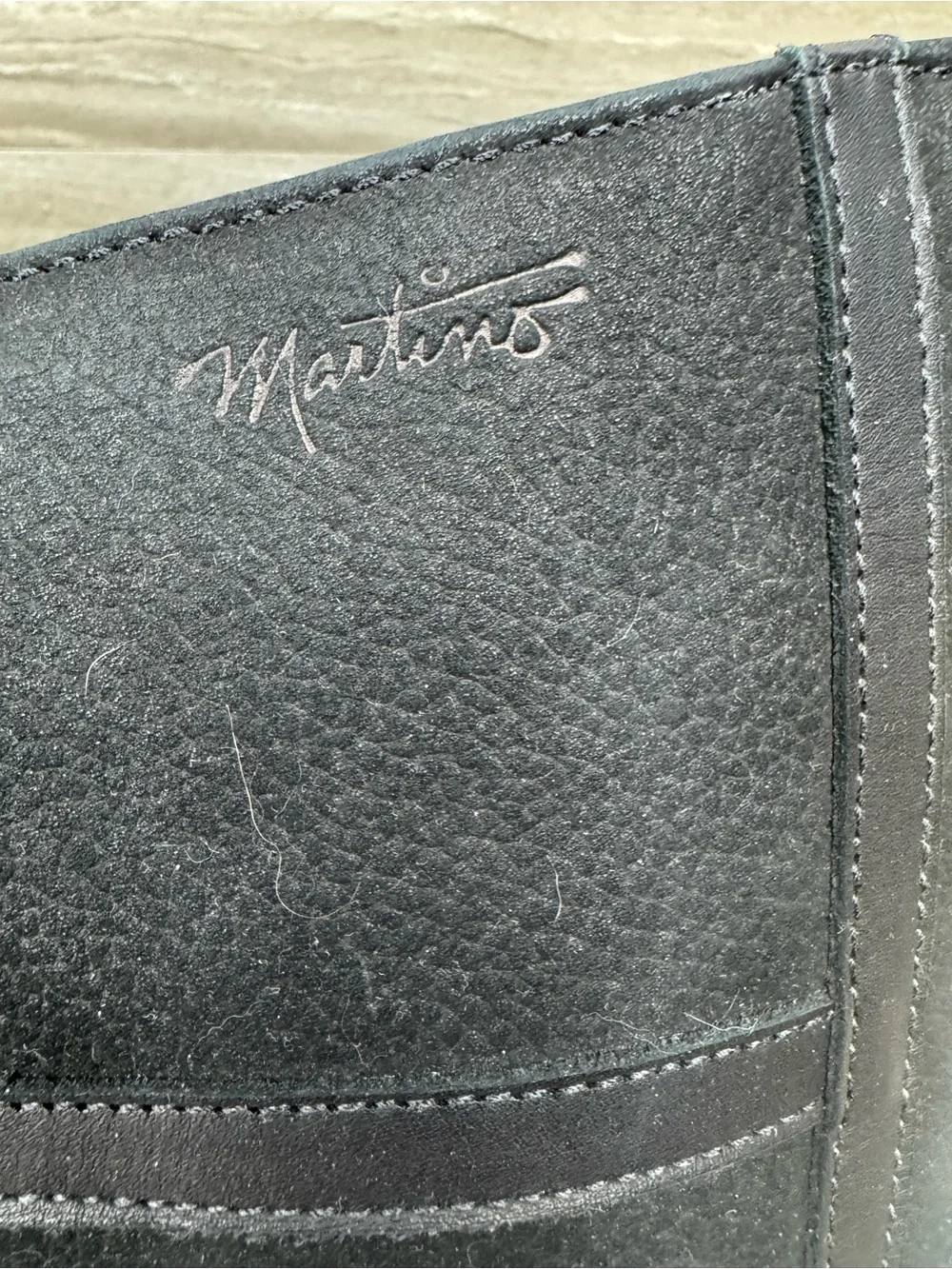 Martino Canadian Shearling Lined Black Leather Boots Size 8